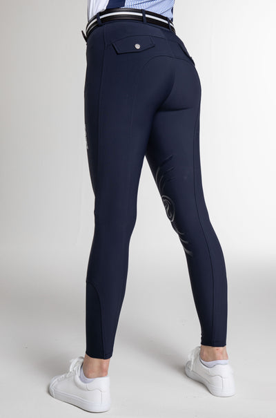 Reithose Knie-Grip navy